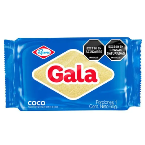 Ponqué Gala Sabores surtida Paquete X 60 Gramos 