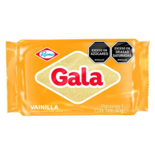 Ponqué Gala Sabores surtida Paquete X 60 Gramos 