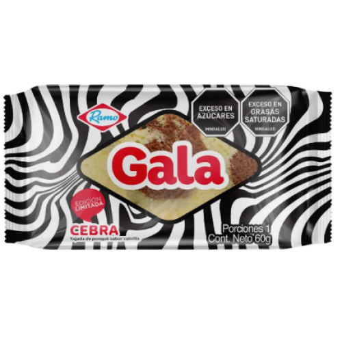 Ponqué Gala Sabores surtida Paquete X 60 Gramos 