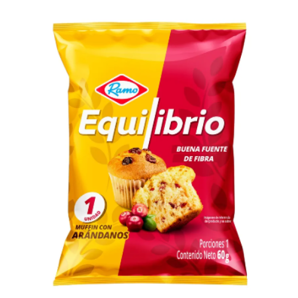 Equilibrio Muffin con Arándanos Paquete X 60 Gramos