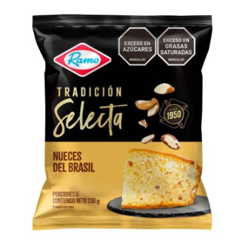 ponque ramo tradición selecta nuez del brasil x 230 g