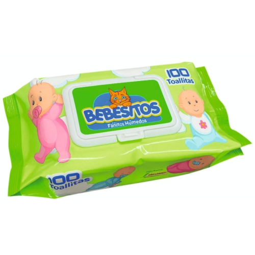 Bebesitos pañitos húmedos Paquete x 100 Unidades