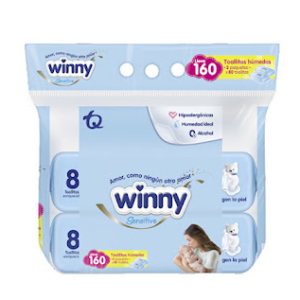 winny toallitas recien nacido repuesto x 160 Unidades