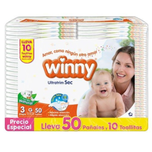Winny Ultratrim Sec etapa 3 Paquete X 50 Unidades  (MAXIMO 3 X CLIENTE)