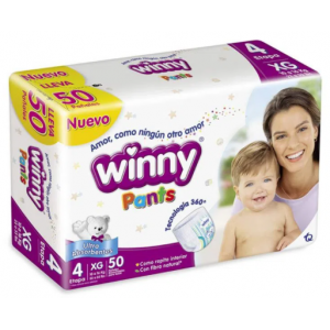 Winny Pants Pañales Etapa 4 Paquete X 50 Unidades 