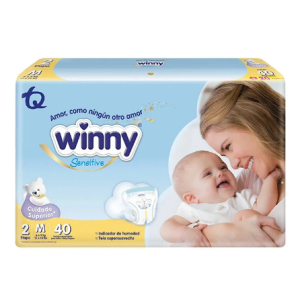 winny sensitive etapa 2 x 40 unidades + 20 toallitas