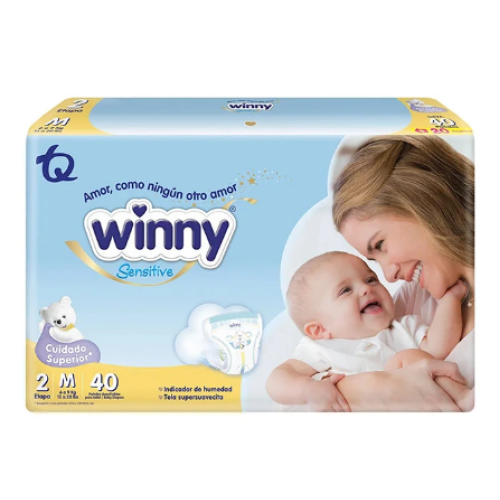 winny sensitive etapa 2 x 40 unidades + 20 toallitas