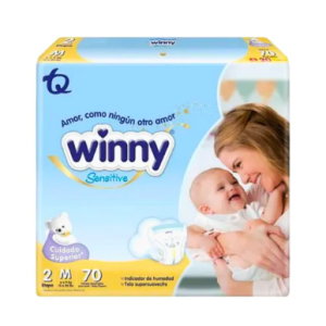 winny sensitive etapa 2 x 70 unidades + 20 toallitas