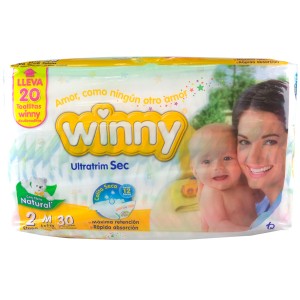 Winny ultra sec etapa 2 Paquete 30 unidades +20 toallitas  (MAXIMO 3 X CLIENTE)