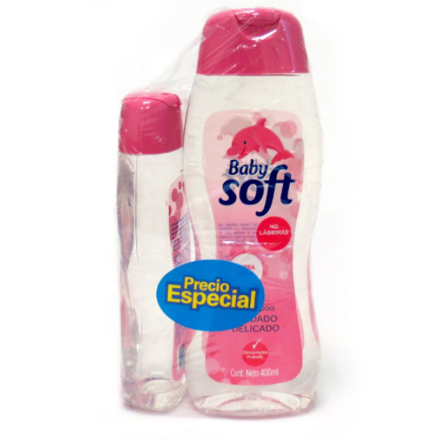Baby Soft Shampoo Cabello Delicado Oferta 2 Frascos X 400 Ml + 200 Ml 