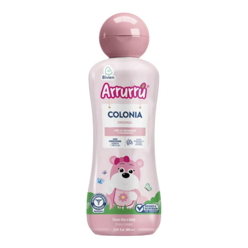 Arrurrú Colonia original Rosa olor a bebé Frasco X 800 Ml 
