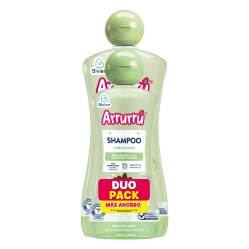 Arrurrú Shampoo cabello claro Dúo pack 400 + 220 Ml 