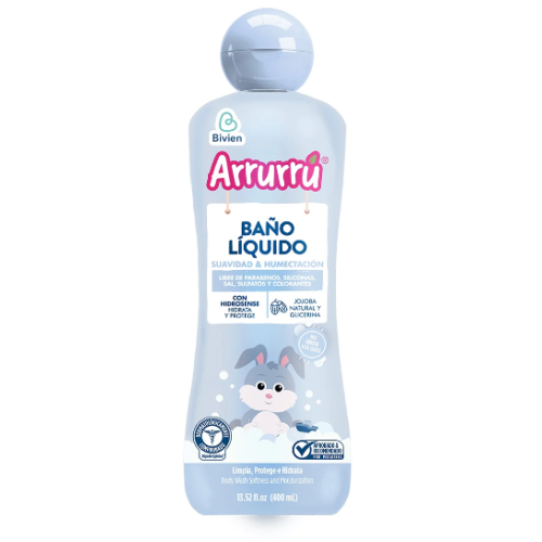 Arrurrú Baño liquido suavidad y humectación Frasco X 400 Ml 