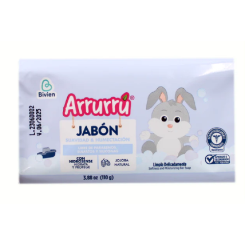 Arrurrú Jabón suavidad y humectación Barra X 110 Gramos