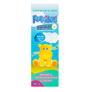 Colonia para Bebé pequitas con Extracto de manzanilla Frasco X 130 Ml