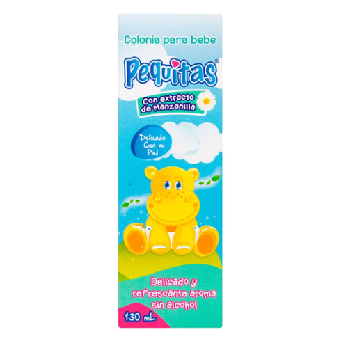 Colonia para Bebé pequitas con Extracto de manzanilla Frasco X 130 Ml