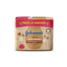 Johnsons Jabón Baby Avena Paquete 3 Barras X 110 Gramos C/U