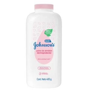 Johnsons Talco baby polvo de almidón dermoprotector Frasco X 400 Ml