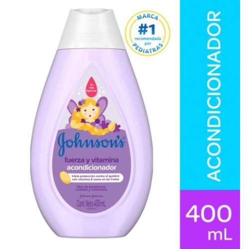 Johnson Acondicionador Fuerza y vitamina Frasco X 400 Ml 