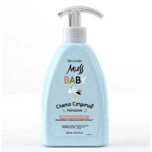 Muss Baby Crema Corporal Hidratante Frasco con Válvula X 300 ML