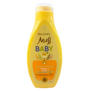 muss baby crema corporal avena y seda Frasco x 400 ml