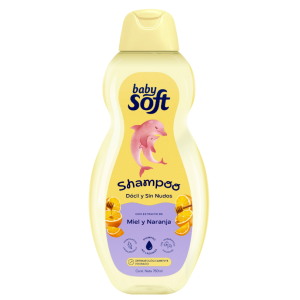 Baby soft Shampoo dócil y sin nudos Miel y naranja  Frasco X 750 Ml 