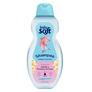 Baby soft Shampoo cuidado nutritivo vainilla y proteína de soya Frasco X 750 Ml 