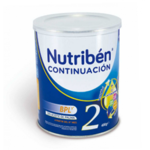 Nutriben Continuación 2 Formula láctea Lata X 400 Gramos 