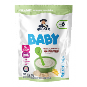 Baby Quaker Multicereal 0% Azucar Añadida Doypack X 200 Gramos