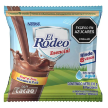 El rodeo Esencial con cacao alimento lácteo en polvo Bolsa X 232 Gramos 