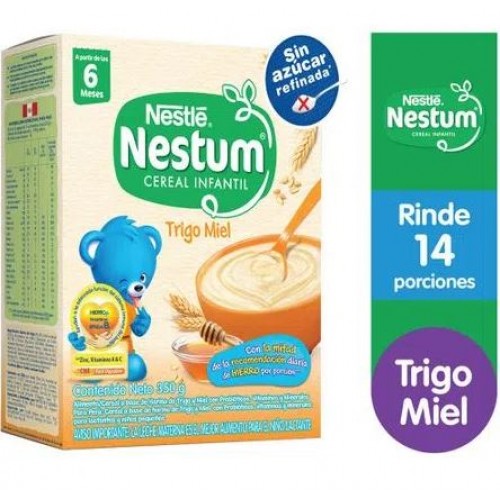 Nestum Cereal Infantil Trigo-Miel Caja X 350 Gramos 
