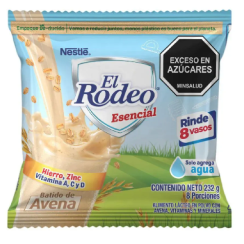 El rodeo Esencial batido de avena Alimento lácteo en polvo Bolsa X 232 Gramos 