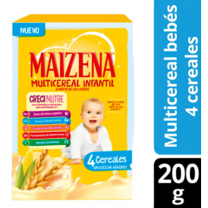 Maizena multi-cereal infantil a partir de los 6 meses 4 cereales Caja X 200 Gramos