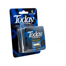 Today Condoms Lubricado Caja X 6 Unidades 