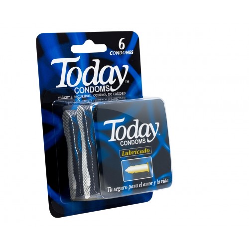 Today Condoms Lubricado Caja X 6 Unidades 