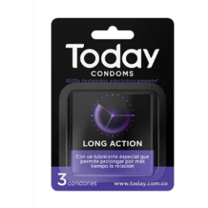 Today condoms Long-Action x 3 unidades