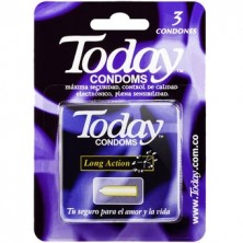 Today Condoms Long Action Caja X 3 Unidades 