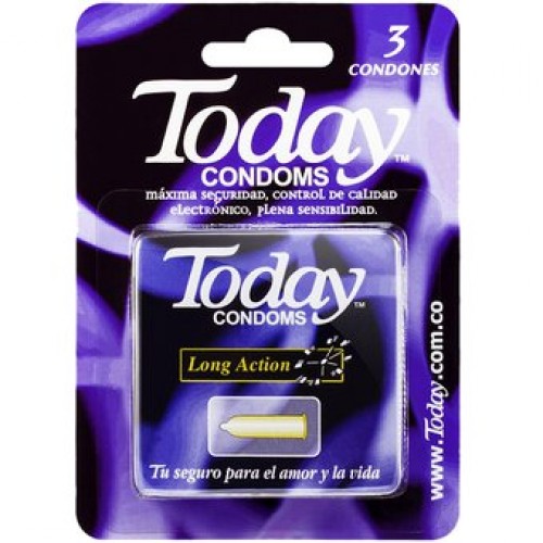 Today Condoms Long Action Caja X 3 Unidades 
