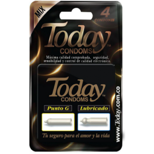 Today Condoms Punto G Lubricado Caja X 3 Unidades 
