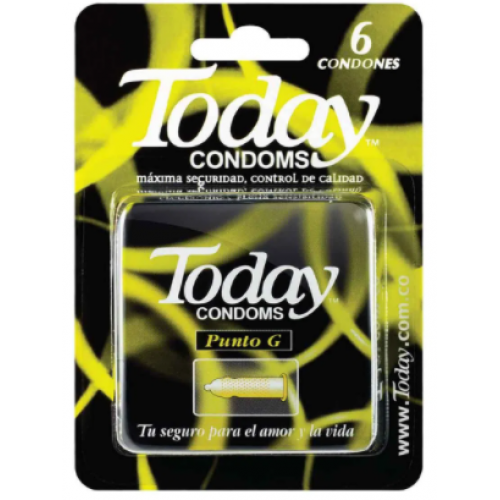Today Condoms Punto G Caja X 6 Unidades Today Condoms Punto G Caja X 6 Unidades