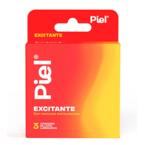 condon piel excitante caja x 3 unidades condon piel excitante caja x 3 unidades