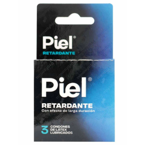 piel condón retardante caja x 3 unidades