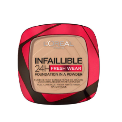 L'Oreal base en polvo Infallible fresh wear Caja X 9 Gramos (Colores surtidos)