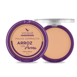 Vogue Polvo Compacto Arroz con avena  X 11 Gramos (colores surtidos)