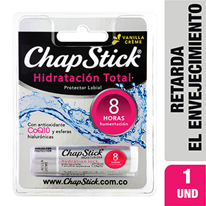 Chapstick Hidratación Total Vainilla Tubo X 4 Gramos 