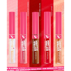 Vogue Colorismo brillo labial extra volumen Tubo X 5 Ml Colores surtidos