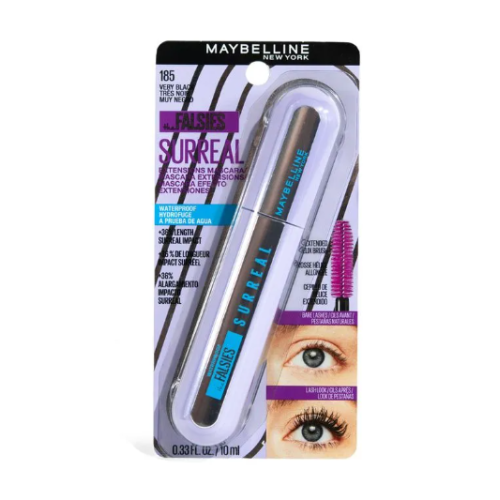 Pestañina Maybelline Surreal A Prueba de Agua Negro X 6 Ml 