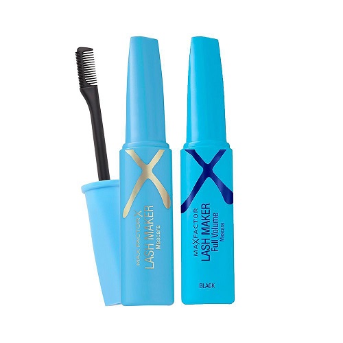Max Factor Pestañina Volume a prueba de agua Negra + pestañina mini 