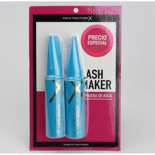 Max Factor Pestañina Lash Maker a prueba de agua Negra Oferta X 2 Unidades 