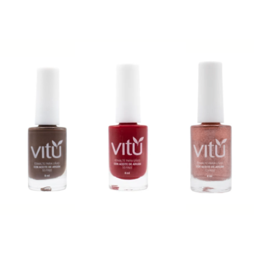Vitu Esmalte Uñas Con Aceite De Argán Tonos surtidos Frasco X 8 Ml